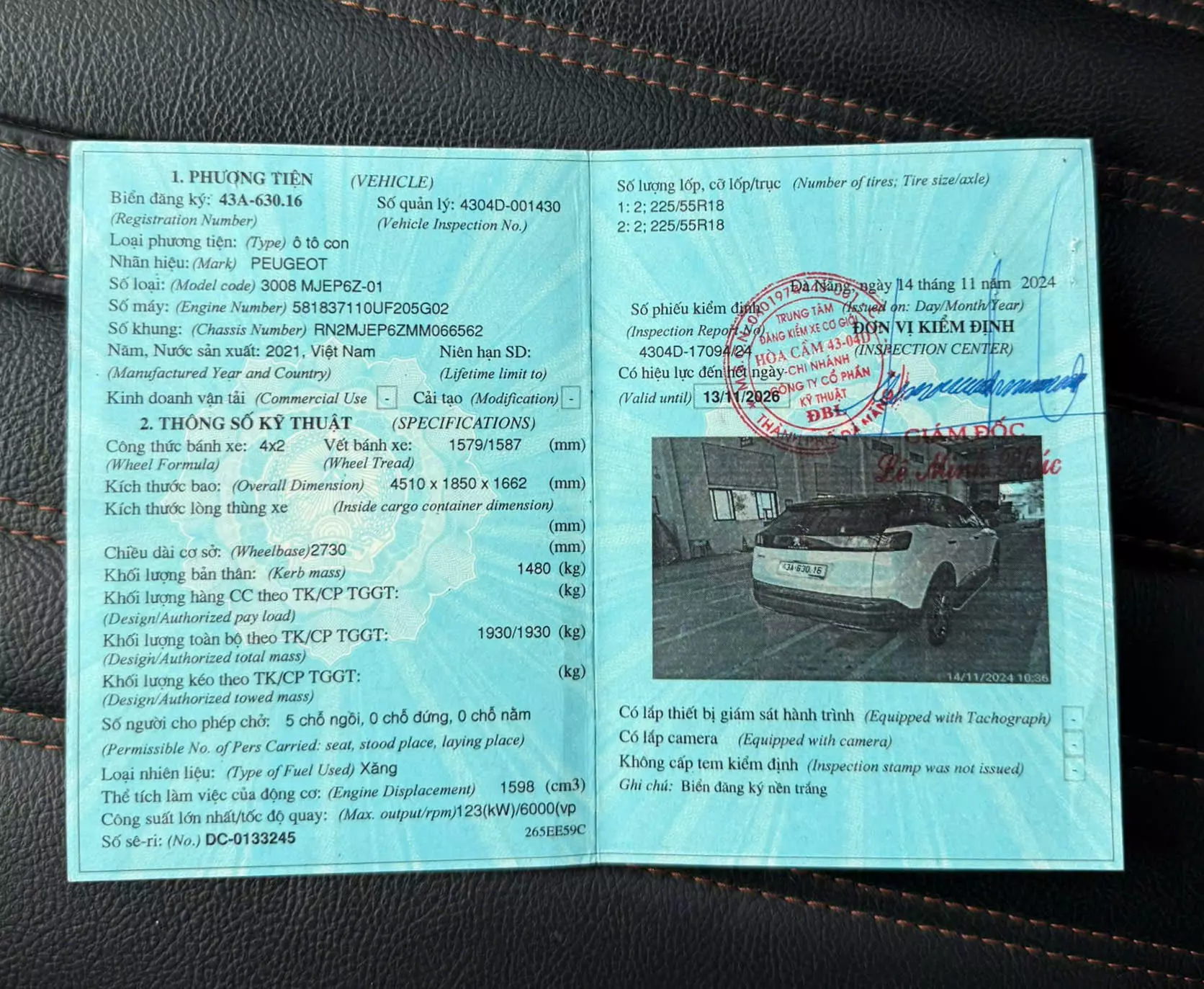 Chính chủ bán xe PEUGEOT 3008 sản xuất năm 2021 -1