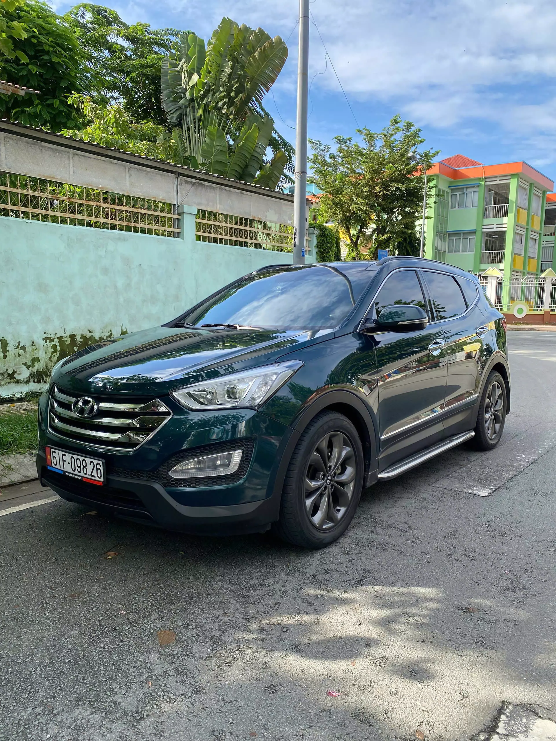 Hyundai Santafe 2014 bản full máy xăng 2 cầu, giá 480tr còn thương lượng-0