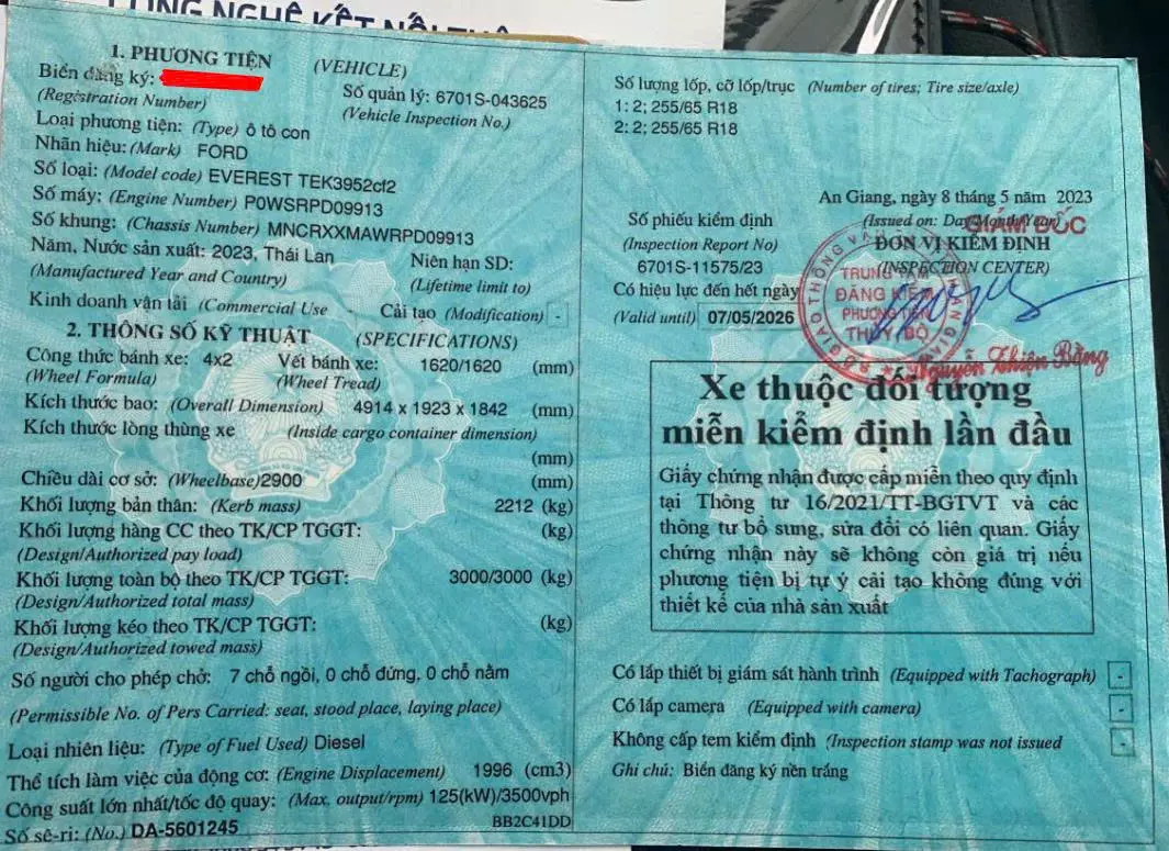 Bán xe FORD EVEREST 2023 Ambient – Chính chủ-0