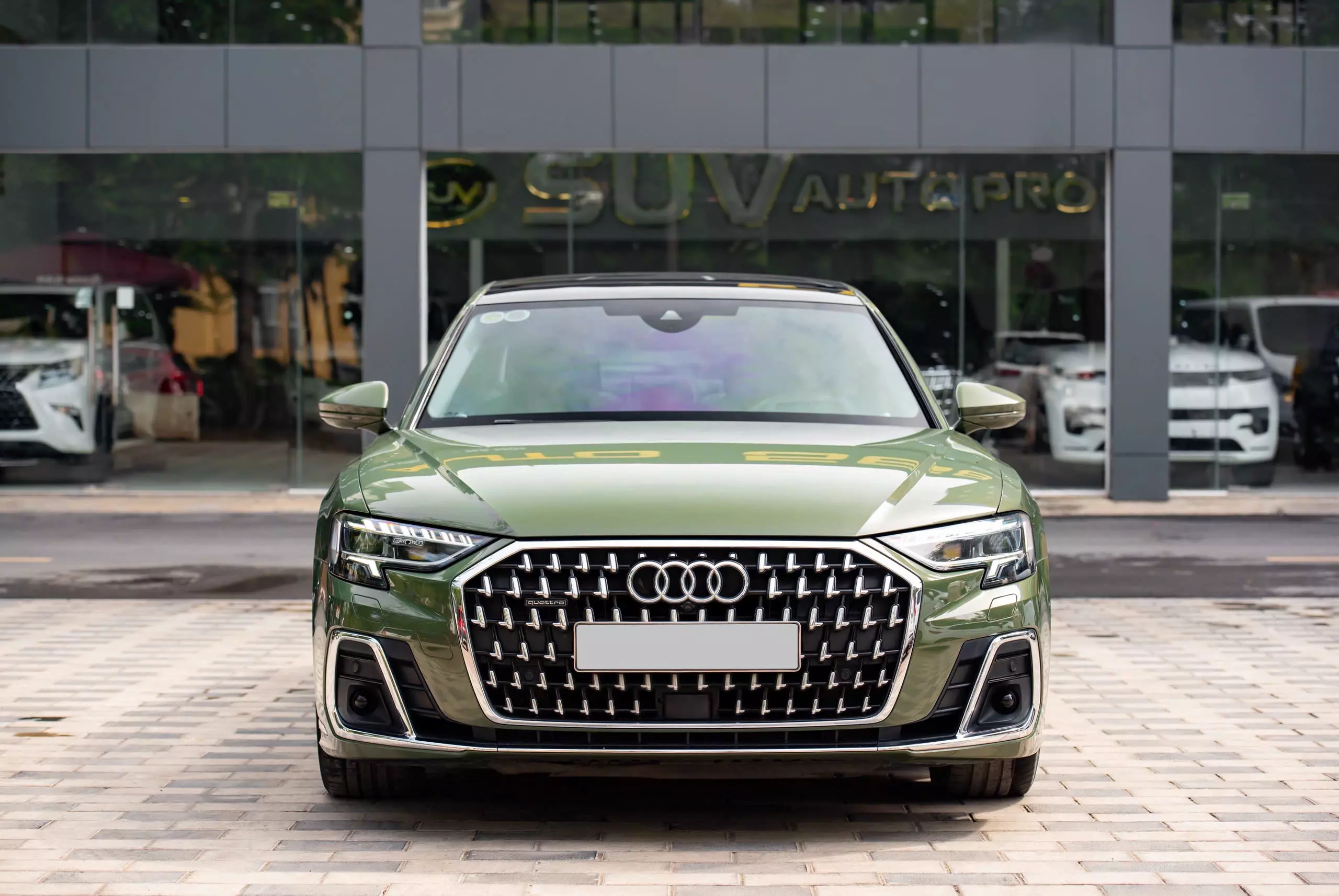 Cần bán Audi A8 L 55 TFSI 2022, màu xanh lục, xe nhập khẩu -0