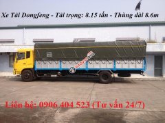 Xe tải Dongfeng 8 tấn, thùng dài 9 mét, đời mới nhất