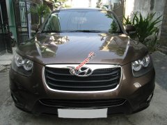 Cần bán Hyundai Santafe 2012 tự động, máy dầu, nâu vàng cực đẹp