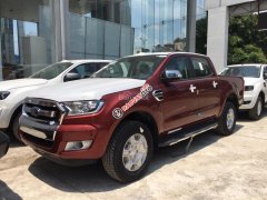 Hải Dương Ford Bán Ford Ranger XLT 2.2 MT 2017 màu đỏ mận, giá tốt nhất, hỗ trợ trả góp, LH 0974286009