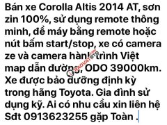 Bán Corolla Altis 2014 AT