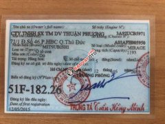 Bán Mitsubishi Mirage CVT đời 2015, màu đỏ số tự động, giá 330tr