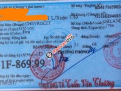 Bán Chevrolet Orlando LTZ sản xuất 2017, màu đen số sàn, giá chỉ 579 triệu