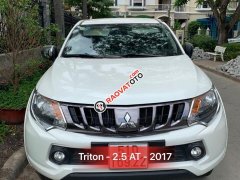 Bán ô tô Mitsubishi Triton AT 1 cầu năm 2017, màu trắng, xe nhập