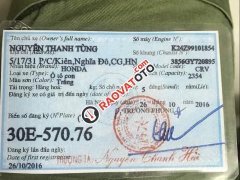 Gia đình bán CR-V 2.4, Sx năm 2016, mới 95%