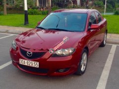 Bán xe Mazda 3 1.6 AT sản xuất năm 2004, đăng ký 2005, màu đỏ mận, số tự động
