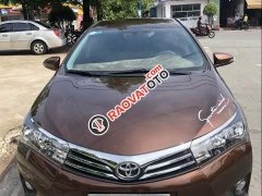 Cần bán lại xe Toyota Corolla altis AT sản xuất 2015, màu nâu chính chủ