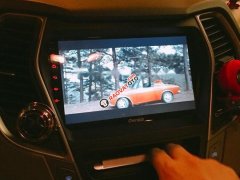 Bán Hyundai Santa Fe 2.2L 4WD đời 2017, màu đen, chính chủ