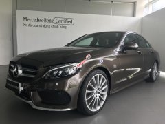 Bán Mercedes-Benz C300 2017 AMG chính hãng, màu nâu/nội thất đen. Xe lướt 17.000 km
