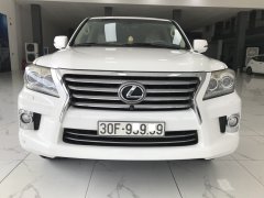 Bán chiếc Lexus LX570 xuất Mỹ màu trắng Model 2014 xe đăng ký tên cá nhân biển Hà nội đẹp