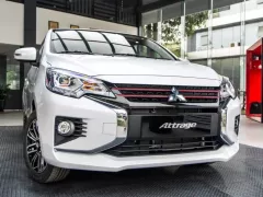 DUY NHẤT 1 XE MỚI  MITSUBISHI ATTRAGE CVT H 2023 MÀU TRẮNG GIÁ BÁN CHỈ 420 TRIỆU