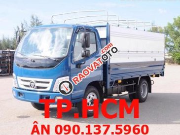 Bán xe Thaco Ollin 345 đời 2017, màu trắng, giá tốt thùng kín tôn lạnh có cửa hông