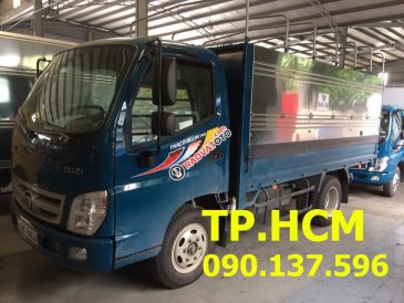 TP. HCM Thaco Ollin 500B đời 2017, màu xanh, nhập khẩu nguyên chiếc, mui bạt inox 304