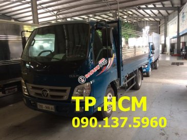 TP. HCM Thaco Ollin 500B đời 2017, màu xanh lam, nhập khẩu, thùng mui bạt tôn kẽm