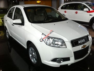 Chevrolet Aveo LTZ 1.4L màu trắng, mua xe trả góp, lãi suất ưu đãi- LH: 090.102.7102 Huyền Chevrolet