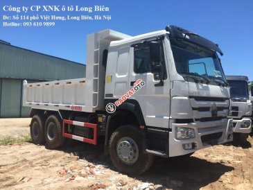 Cần bán Howo xe Ben năm sản xuất 2017, màu xanh lục, nhập khẩu