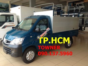 TP. HCM bán Towner 950A mới màu, xanh làm, thùng mui bạt tôn đen