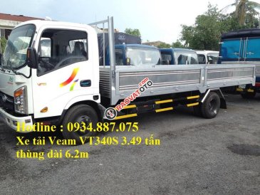 Cần thanh lý lô xe tải Veam VT340S 3.49 tấn - 3T49 thùng lửng dài 6.2m giá cực tốt