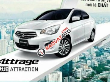 Bán xe Mitsubishi Attrage đời 2016, màu trắng 