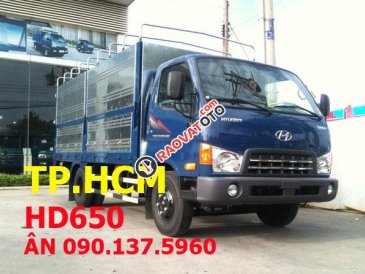 Bán Hyundai HD 500 đời mới, màu xanh, giá chỉ 565 triệu mui bạt inox thường