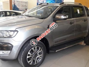 Bán Ford Ranger Wildtrak 3.2L AT đời 2017, màu bạc, xe nhập