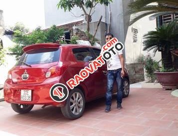 Bán ô tô Mitsubishi Mirage 1.2 CVT đời 2014, màu đỏ còn mới, giá tốt