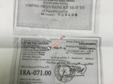 Cần bán xe Honda CR V 2.0 AT năm sản xuất 2016, màu trắng