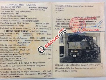 Xe tải thùng bạt 1.25 tấn cũ, chính chủ tại Tiền Giang