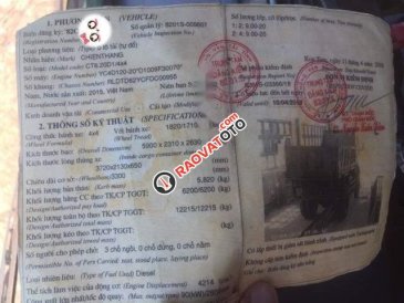 Cần bán lại xe tải Chiến Thắng năm sản xuất 2015, nhập khẩu nguyên chiếc chính chủ