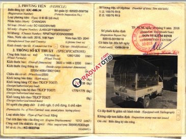 Bán xe Changan Honor SC102 sản xuất năm 2016, màu trắng theo hình thức đấu giá lên