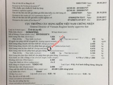 Bán xe ben Dongfeng 1T2 – xe nhỏ, gọn nhất thị trường