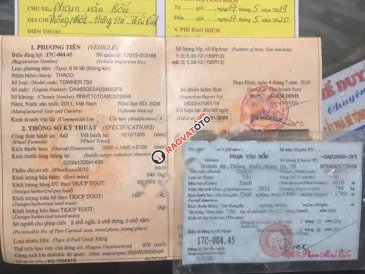 Cần bán xe Thaco TOWNER sản xuất năm 2011, màu xanh lam