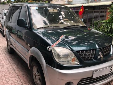 Bán ô tô Mitsubishi Jolie SS bánh treo phun xăng điện tử, sản xuất cuối năm 2004, màu xanh lam