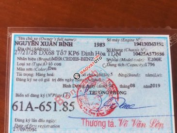 Cần bán gấp Mercedes E200 sản xuất 2004, màu đen, xe nhập