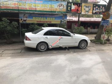 Bán xe cũ Mercedes C200 Kompressor đời 2002, màu trắng, giá 196tr