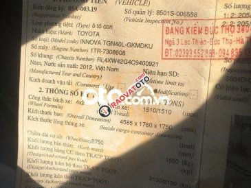 Bán Toyota Innova E đời 2012, màu bạc, 300tr