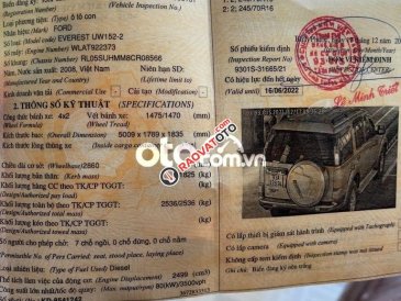 Bán ô tô Ford Everest MT sản xuất năm 2008, giá 285tr