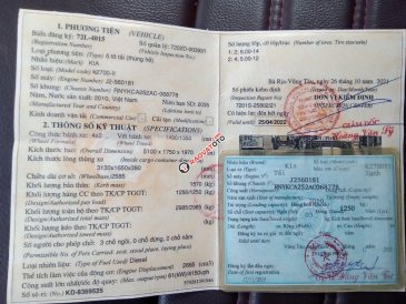 Cần bán lại xe Kia K2700 1,25 tấn sản xuất năm 2010, màu xanh lam giá cạnh tranh + Có thương lượng