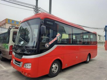 xe 34 chỗ, có sẵn xe, hỗ trợ trả góp 70%, quà tặng đầy đủ theo xe