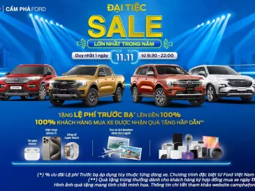 Chương trình Đại tiệc Sale của Cẩm Phả Ford