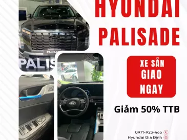 ƯU Đãi THÁNG 12 - 2  DÒNG XE CAO CẤP NHÀ HYUNDAI CUSTIN VA PALISADE GIẢM 50% THUẾ TRƯỚC BẠ