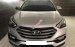 Bán Hyundai Santa Fe CRDi 2.2 AT(Full máy dầu), đời 2016, màu bạc, biển Sài Gòn, xe lướt như mới